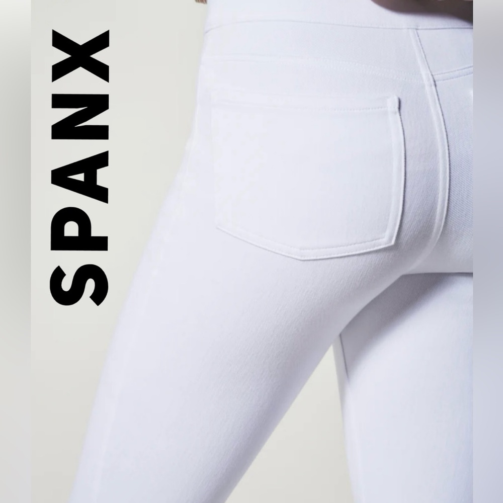 Spanx White Plus Size Jean-ish Ankle Leggings Sixe 2X EUC